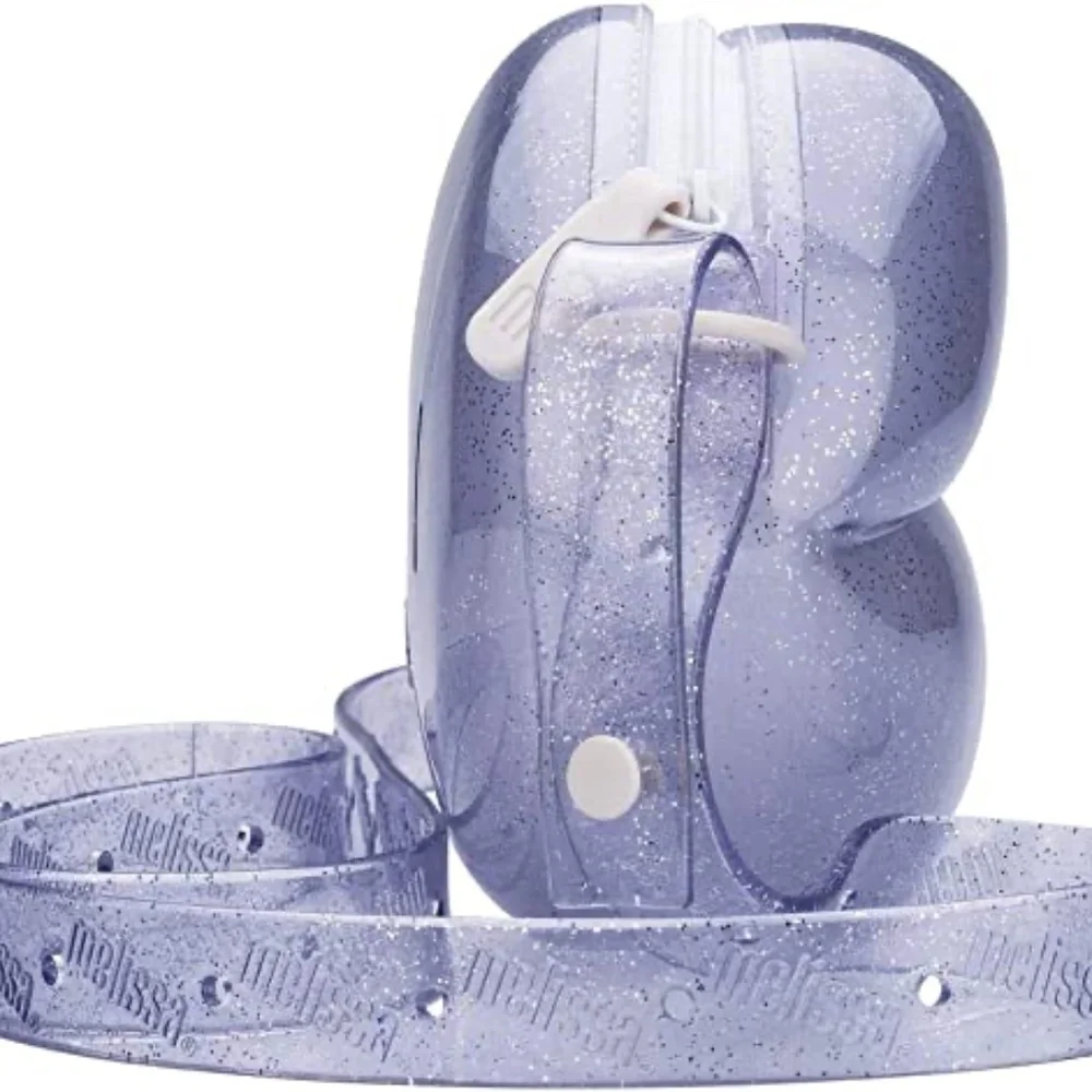 Melissa Clear Glitter Lips Bag - Picture 3 of 5